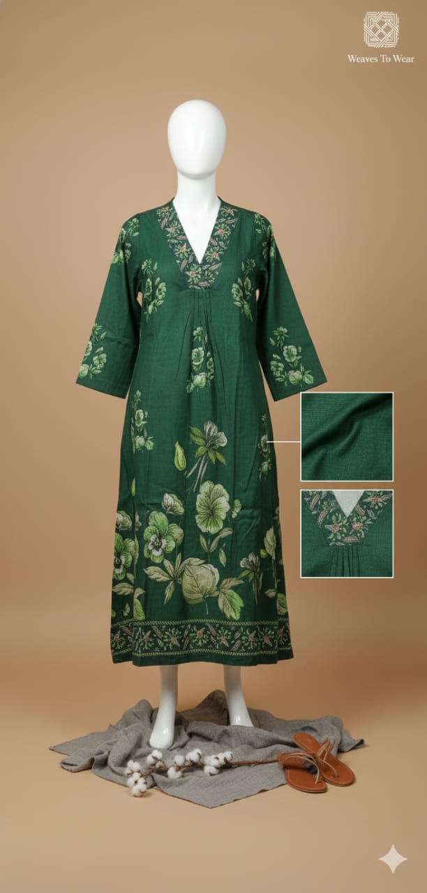 Floral Printed A line Kurta
