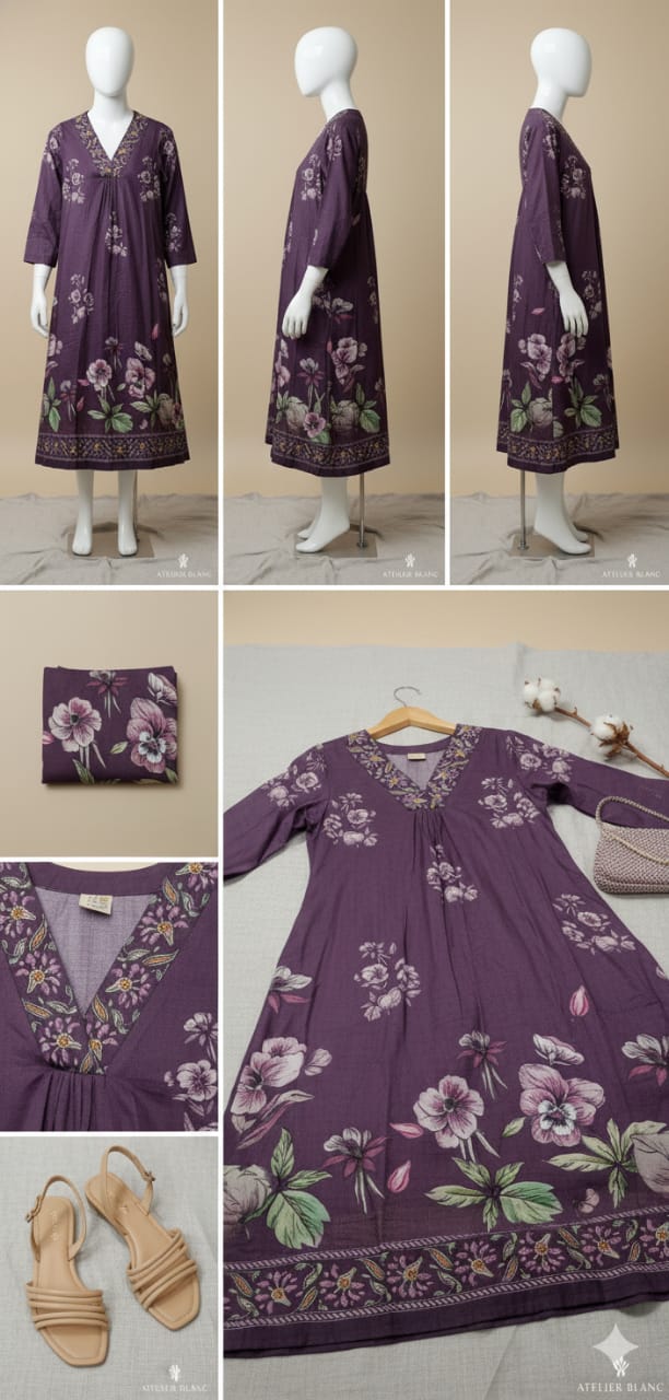 Floral Printed A line Kurta