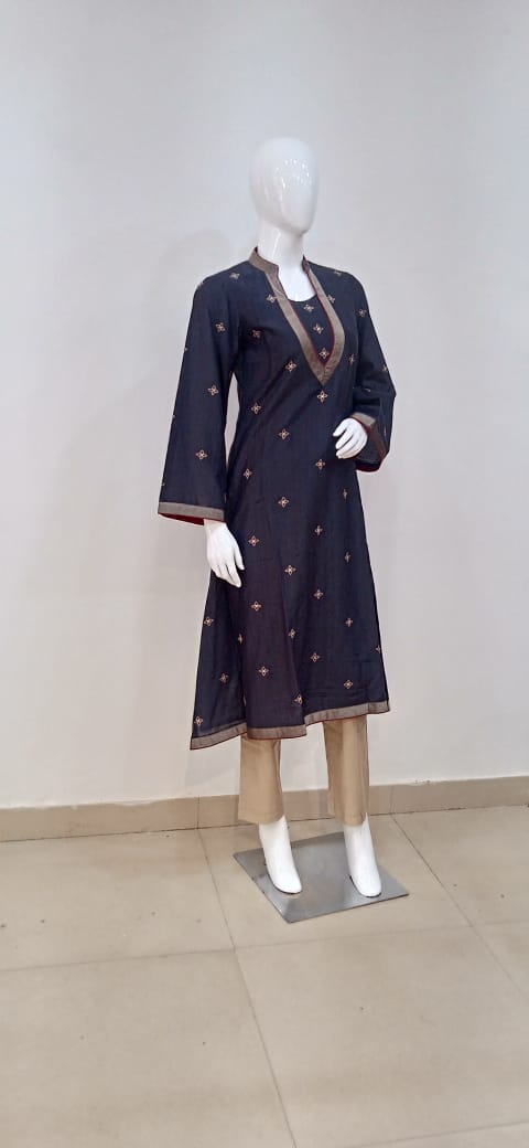 The Earthsong Tussar Cotton Kurta Set