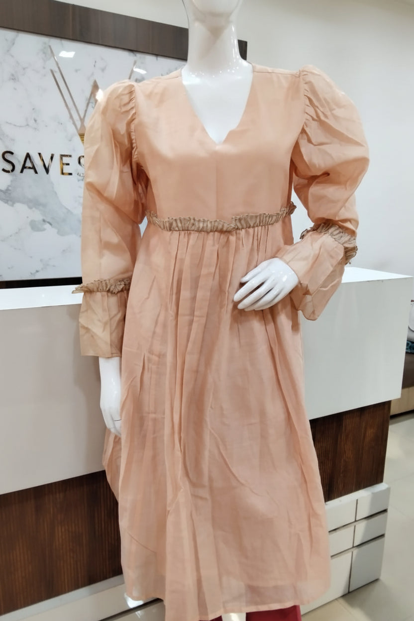 Gathered Frock with Baggy Sleeve