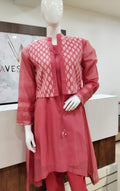 A line Kurta With Waist Coat