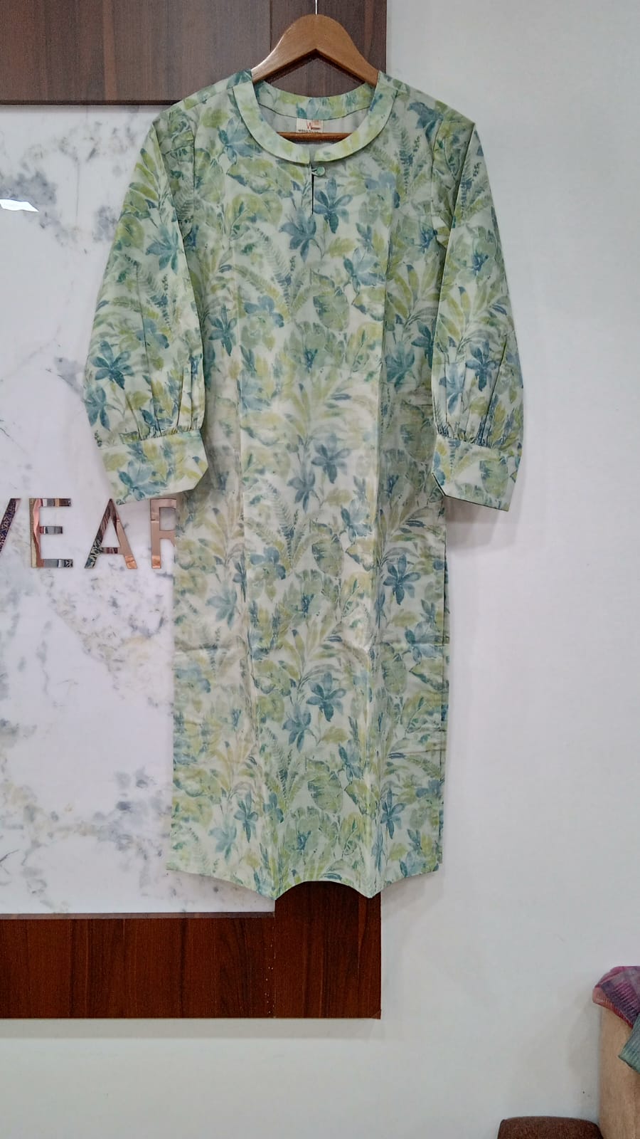 Printed collared Kurta