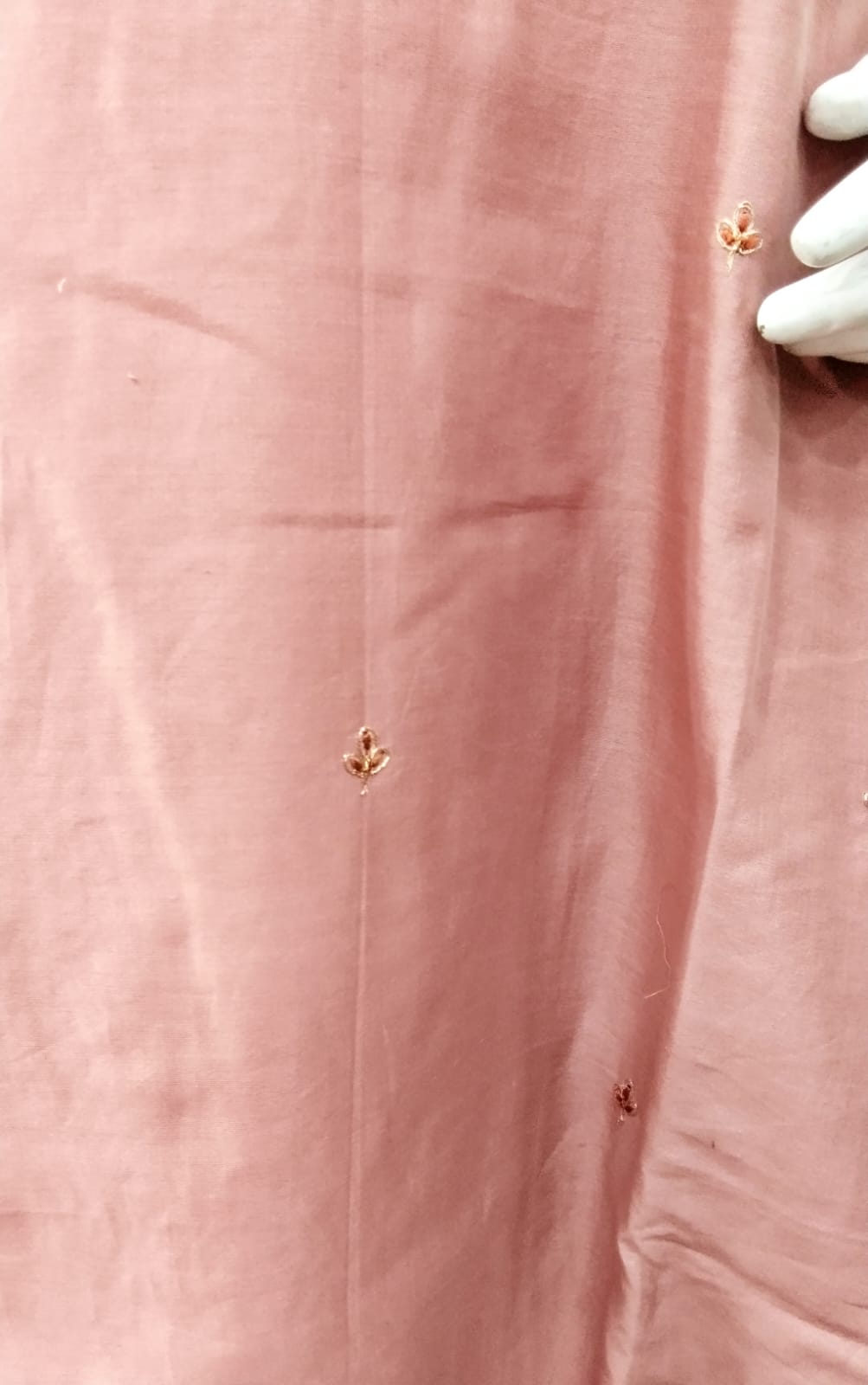 Dusty Rose Grace Pure Cotton Silk Suit Set