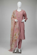 Dusty Rose Grace Pure Cotton Silk Suit Set