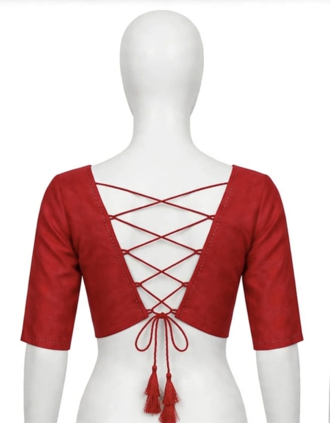 Crimson Red, Mustard, and Beige Abstract Polka-Dot Cotton Silk Screen-Printed Saree with Jacquard Border