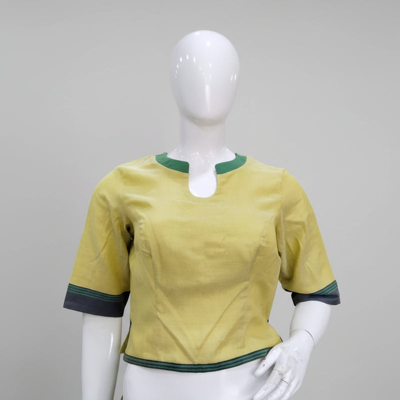 Lime Keyhole Blouse