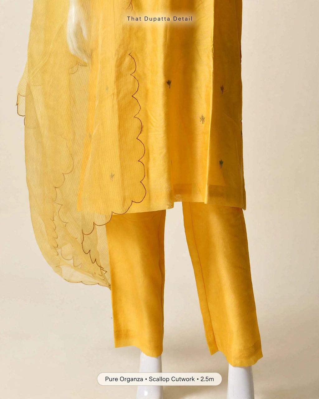Radiant Yellow Cotton Silk Suit Set